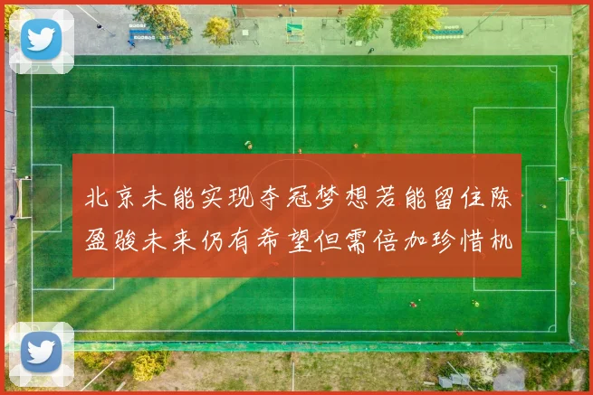 北京未能实现夺冠梦想若能留住陈盈骏未来仍有希望但需倍加珍惜机会